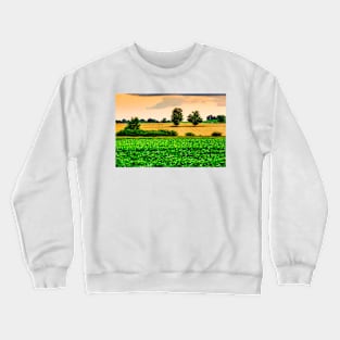 Two Trees In Wheat Field 2 Crewneck Sweatshirt